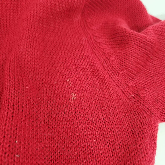 Vintage Ugly  Christmas Tree Sweater Red Unisex - Picture 10 of 11